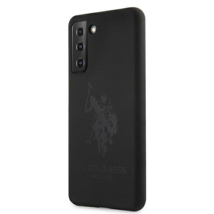 US Polo - US Polo Silicone On Tone Skal Galaxy S21 - Svart