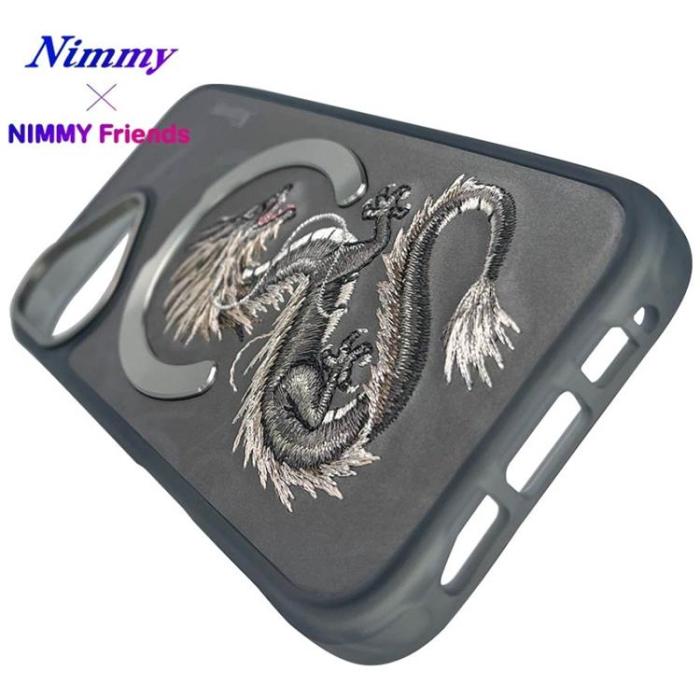 NIMMY - Nimmy iPhone 16 Mobilskal MagSafe Dragon - Grå