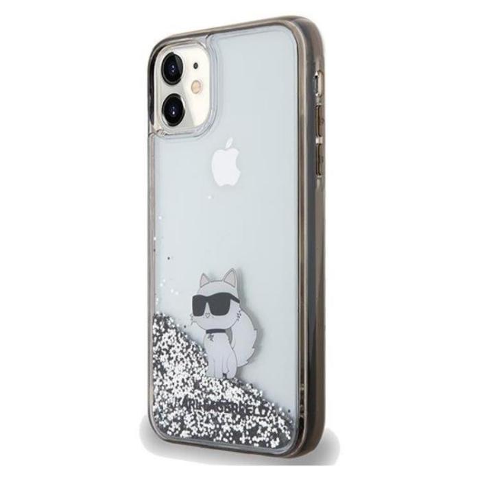 KARL LAGERFELD - KARL LAGERFELD iPhone 11/XR Mobilskal Liquid Glitter Choupette