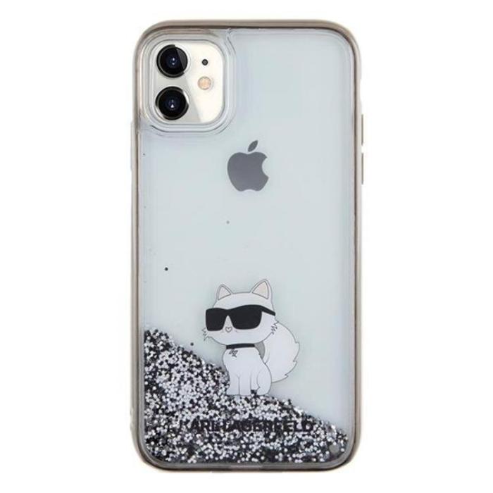 KARL LAGERFELD - KARL LAGERFELD iPhone 11/XR Mobilskal Liquid Glitter Choupette