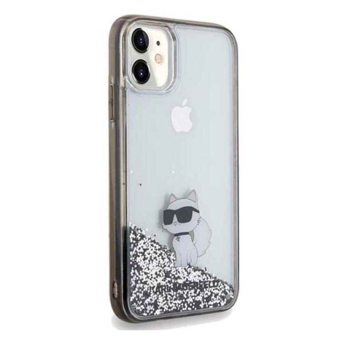 KARL LAGERFELD - KARL LAGERFELD iPhone 11/XR Mobilskal Liquid Glitter Choupette