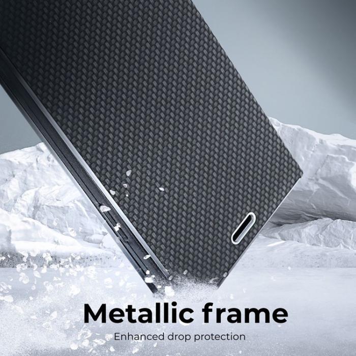 OEM - Galaxy S23 FE Plånboksfodral Luna Carbon Do - Svart