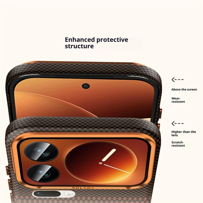 SULADA - SULADA Mobilskal till Xiaomi 17 Pro Magsafe Shockproof - Orange