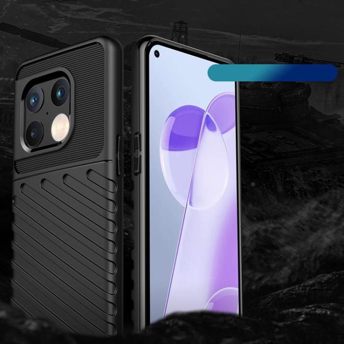 OEM - Thunder Flexible Armored Skal OnePlus 10 Pro - Svart