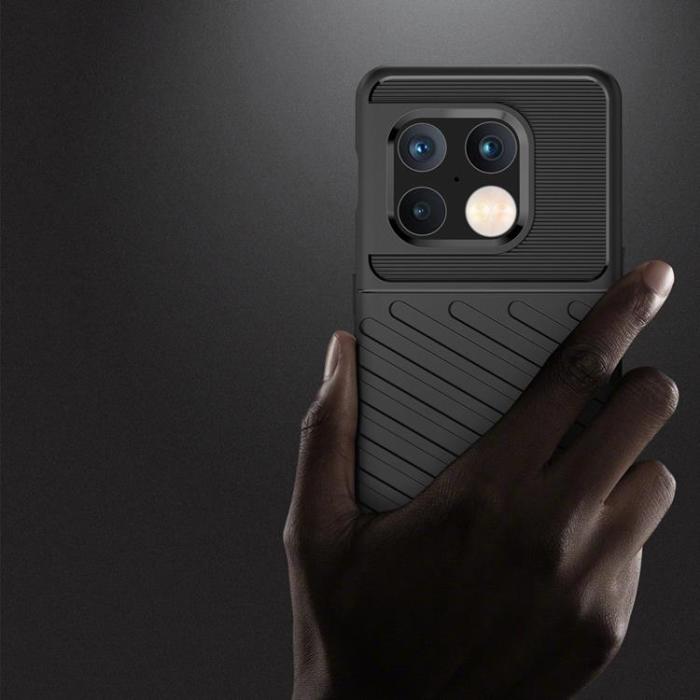 OEM - Thunder Flexible Armored Skal OnePlus 10 Pro - Svart