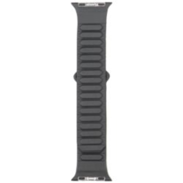 Audi - Audi Apple Watch 44/45/46/49mm Armband Synthetic Läder - Svart
