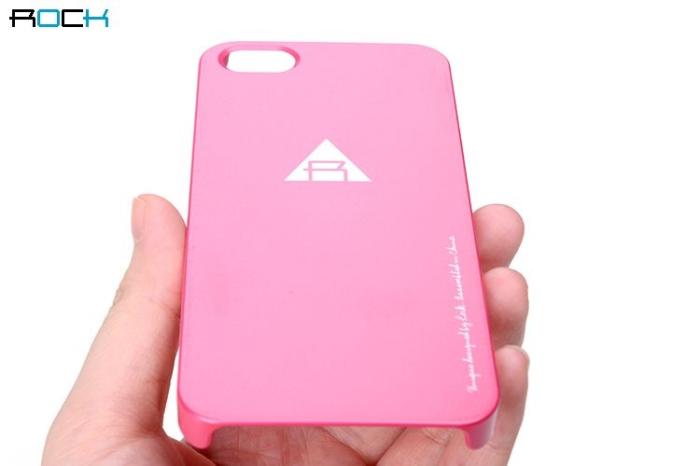 UTGATT4 - Rock NakedShell skal till Apple iPhone 5/5S/SE (Magenta) + HD Skärmskydd