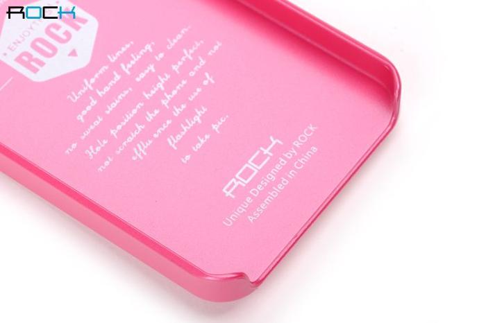 UTGATT4 - Rock NakedShell skal till Apple iPhone 5/5S/SE (Magenta) + HD Skärmskydd