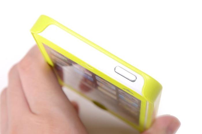 ROCK - Rock NakedShell skal till Apple iPhone 5/5S/SE (Vit) + HD Skärmskydd