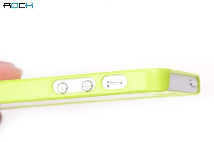 ROCK - Rock NakedShell skal till Apple iPhone 5/5S/SE (Vit) + HD Skärmskydd