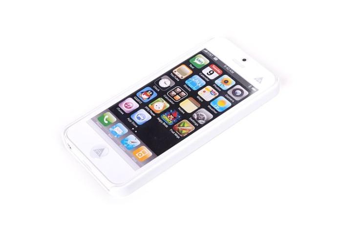 ROCK - Rock NakedShell skal till Apple iPhone 5/5S/SE (Vit) + HD Skärmskydd