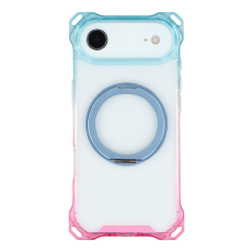 A-One Brand - iPhone Air Mobilskal MagSafe Kickstand - Gradient Blå / Rosa