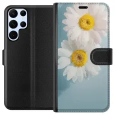 Gustaf - Pl&aring;nboksfodral till Samsung Galaxy S24 Ultra med Sommarblommor