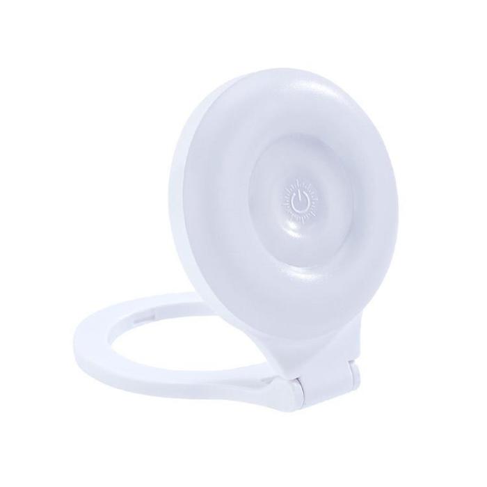 OEM - Mini Magnetiskt MagSafe Mobilställ med Lampa - Vit
