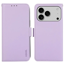 ABEEL - ABEEL iPhone 17 Pro Max Plånboksfodral Läder RFID Skydd