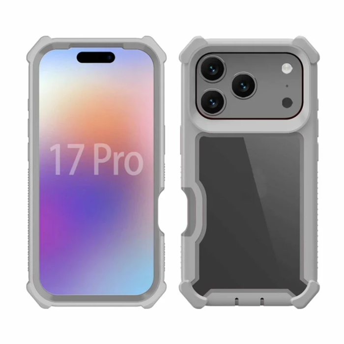 A-One Brand - iPhone 17 Pro Mobilskal TPU + PC Shockproof - Grå