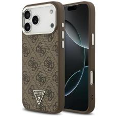 Guess - Guess iPhone 17 Pro Max Mobilskal MagSafe 4G Triangle Logo - Brun