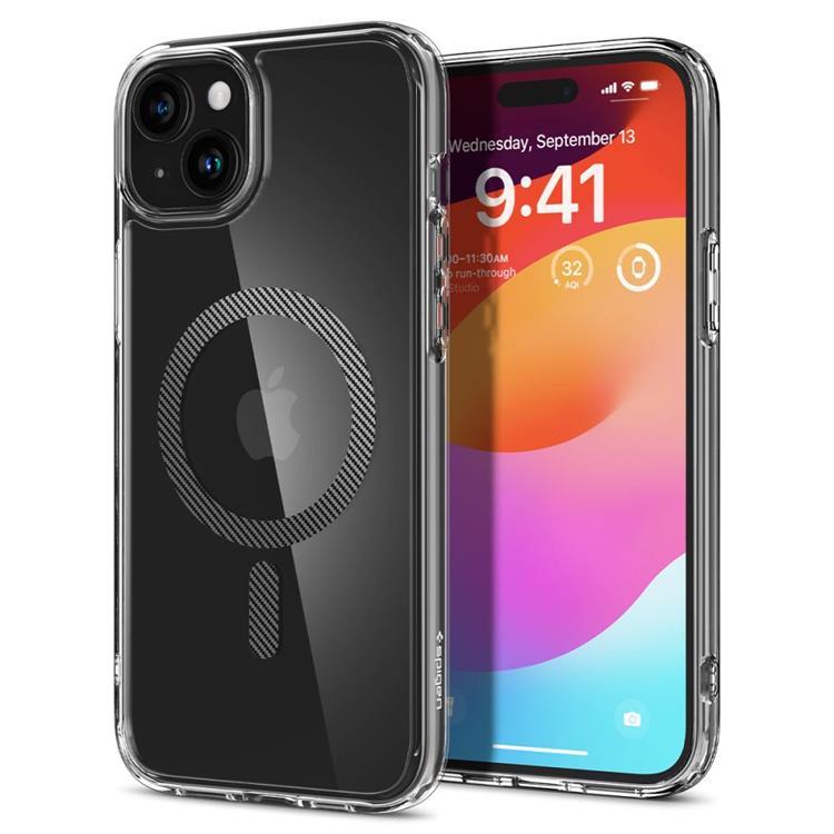 Spigen iPhone 15 Mobilskal Magsafe Ultra Hybrid - Carbon Fiber | 2353 | AlltMobil