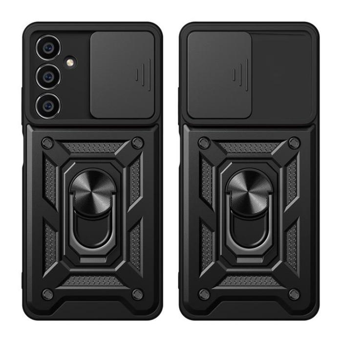 OEM - Galaxy S23 FE Mobilskal Hybrid Armor Camshield - Svart