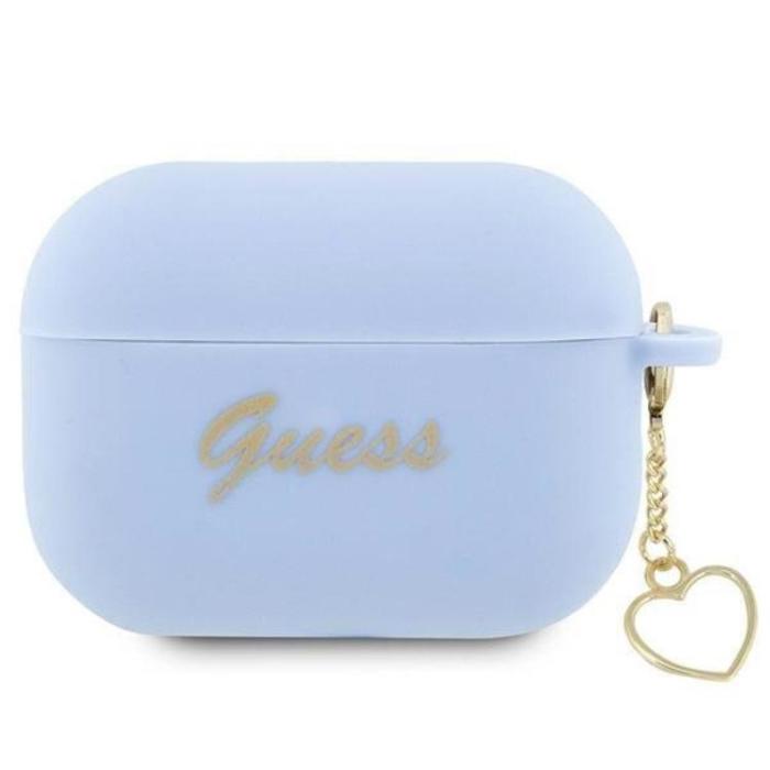 Guess - Guess Airpods Pro 2 Skal Charm Heart Collection - Blå