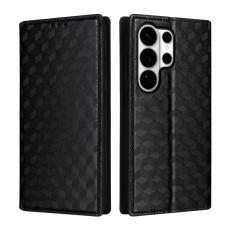 OEM - Samsung Galaxy S26 Ultra Pl&aring;nboksfodral Rhombus Pr pr&auml;glat Konstl&auml;der - Svart