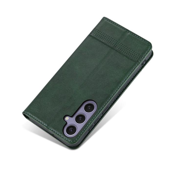 OEM - AZNS Samsung Galaxy S26 Plånboksfodral Konstläder - Grön