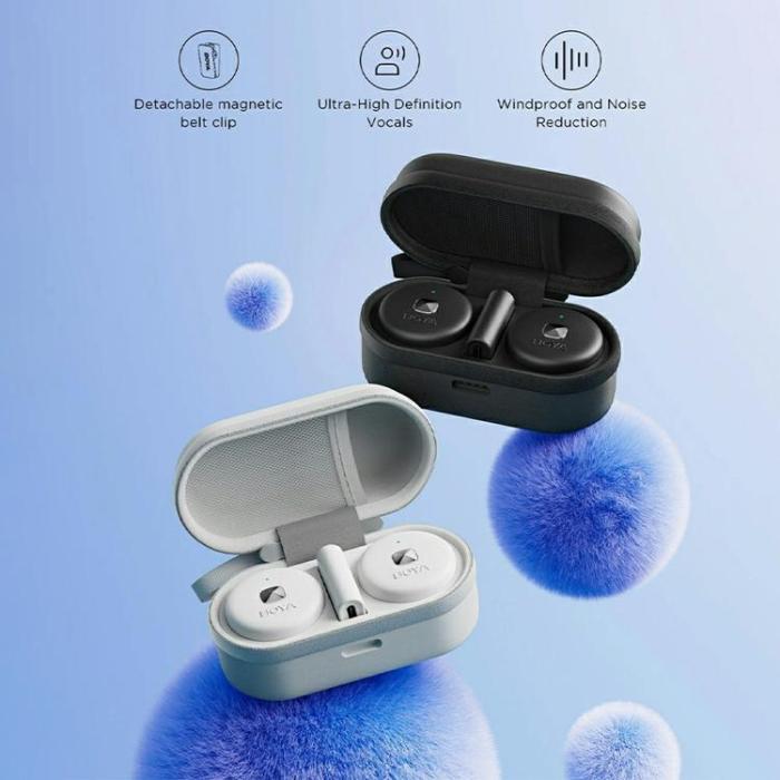 BOYA - BOYA Sändare Knappformad Trådlös Lavalier Mikrofon Omic-U 2 - Vit