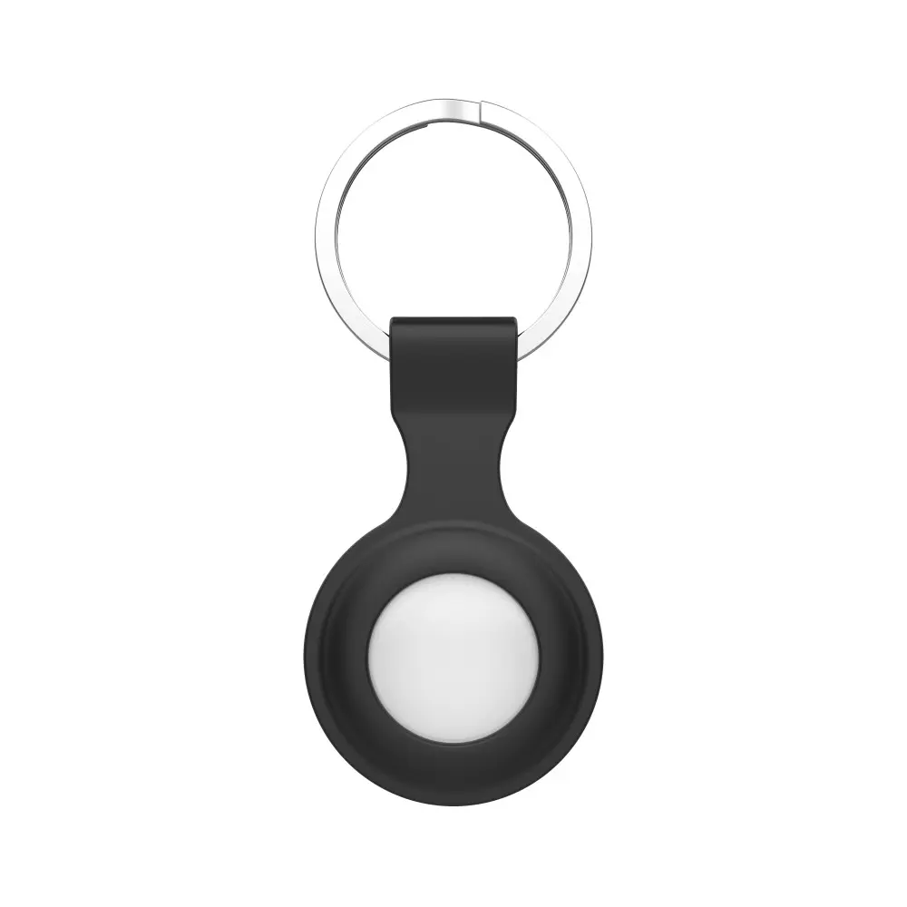 SiGN Apple Airtag Nyckelring med Silikonskal - Svart | 2353 | AlltMobil
