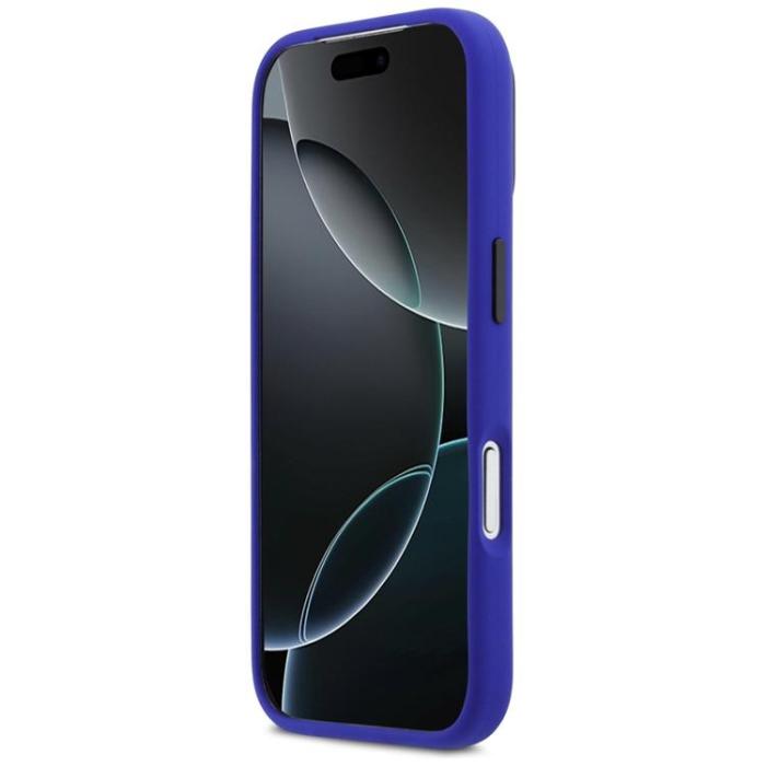 BMW - BMW iPhone 17 Pro Mobilskal MagSafe Silikon Vertical Logo - Marinblå
