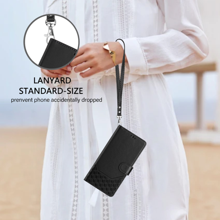 A-One Brand - Nothing Phone (3a) Plånboksfodral Imprinted Honeycomb RFID