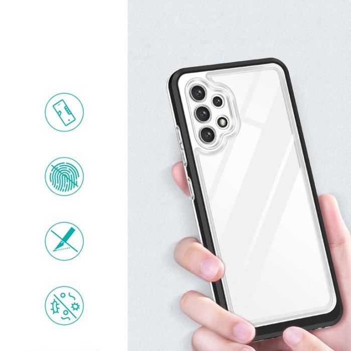 OEM - Galaxy A32 5G Skal Clear 3in1 - Svart