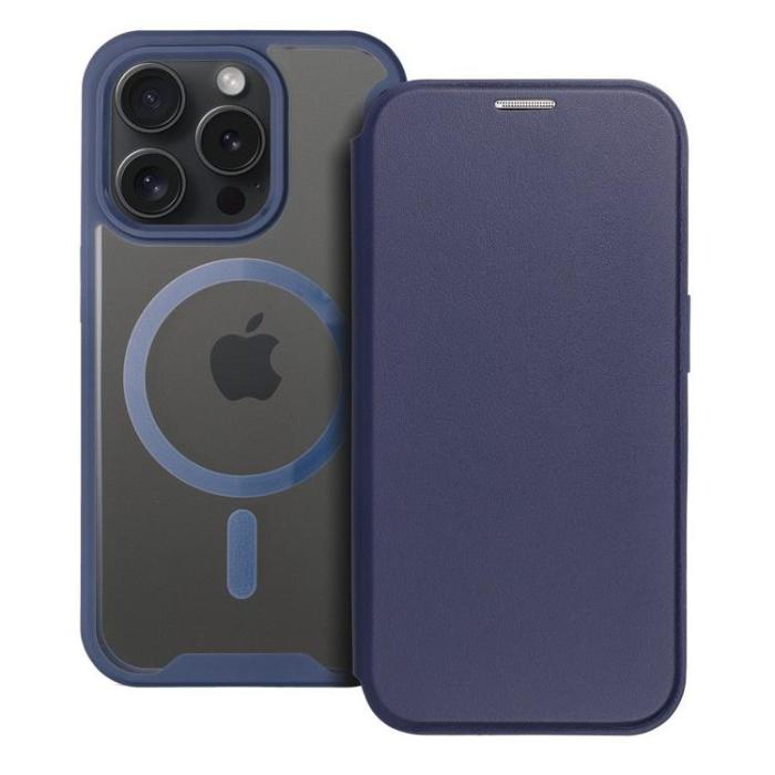 OEM - iPhone 16 Pro Plånboksfodral MagSafe Smart - Blå