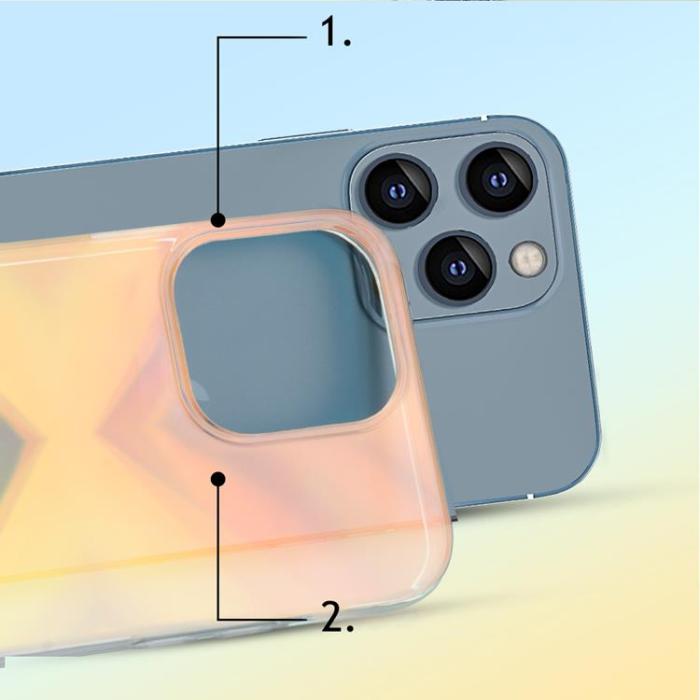 Kingxbar - Kingxbar Triangle Streamer Series Skal iPhone 13 Pro - Blå