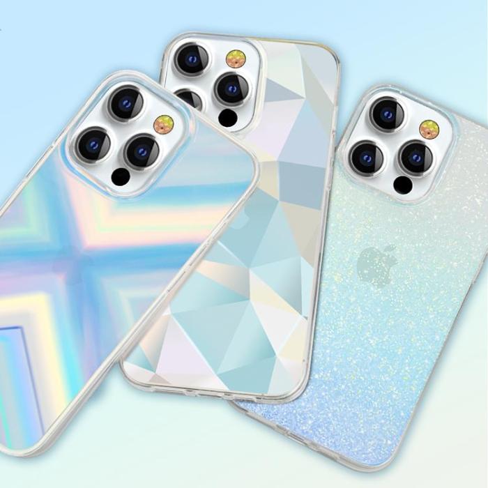 Kingxbar - Kingxbar Triangle Streamer Series Skal iPhone 13 Pro - Blå