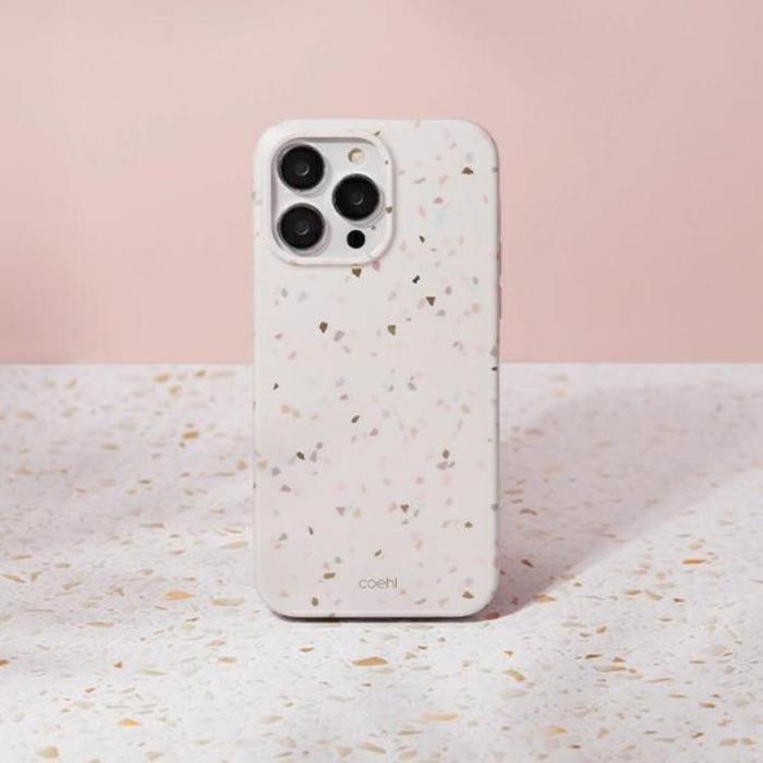 UNIQ - Uniq iPhone 14 Pro Skal Coehl Terrazzo - Sand