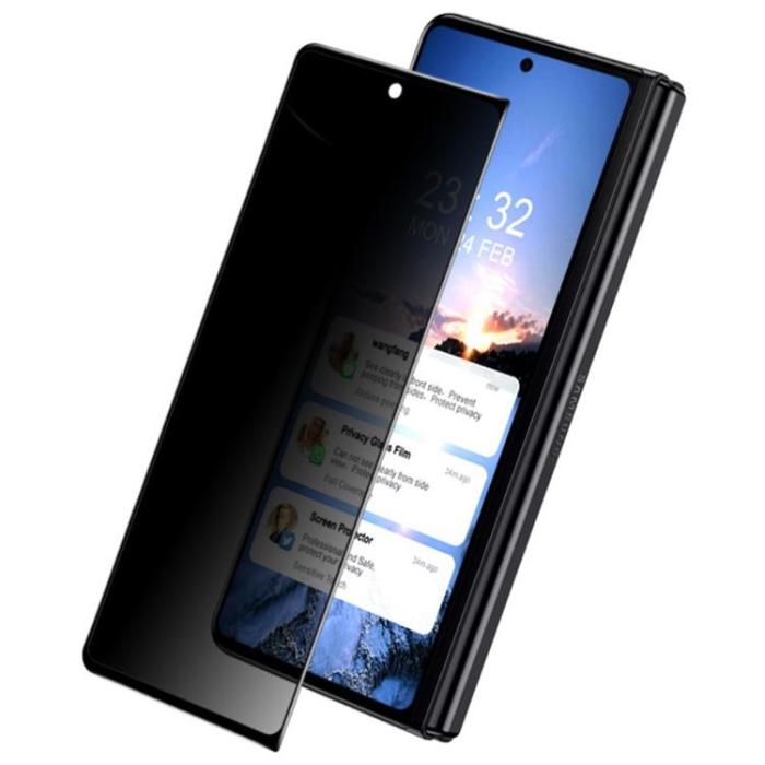 Imak - IMAK Galaxy Z Fold 4 Härdat Glas Skärmskydd Anti Spy