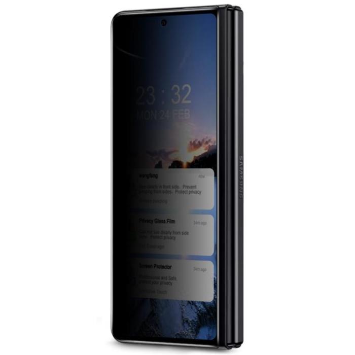 Imak - IMAK Galaxy Z Fold 4 Härdat Glas Skärmskydd Anti Spy