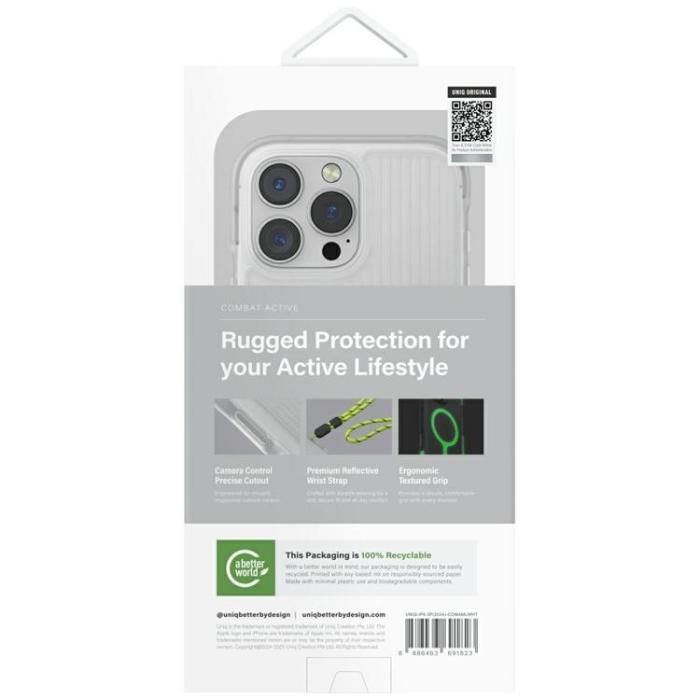 UNIQ - UNIQ iPhone 16 Pro Mobilskal MagSafe Combat Active - Vit