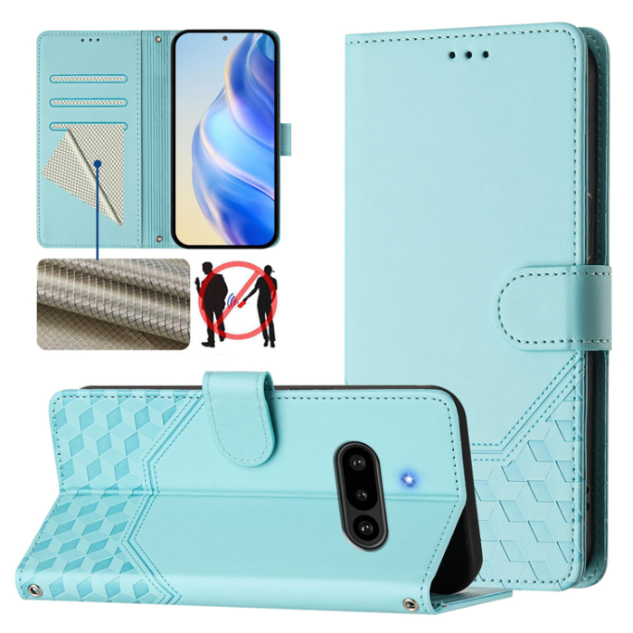 A-One Brand - Nothing Phone (3a) Plånboksfodral Imprinted Honeycomb RFID