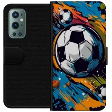 iSecrets - Pl&aring;nboksfodral till OnePlus 9 Pro med Fotbollar