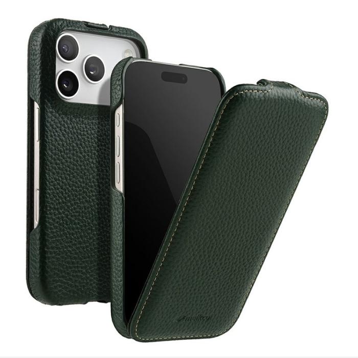 Melkco - MELKCO Mobilskal till iPhone 17 Pro Max Äkta Läder + PC - Grön