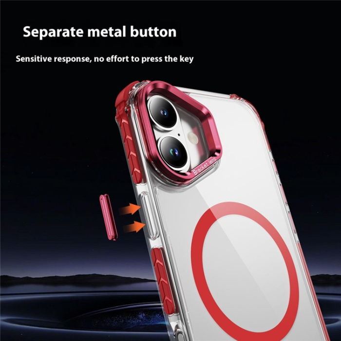 A-One Brand - iPhone 16 Plus Mobilskal MagSafe Kickstand - Röd