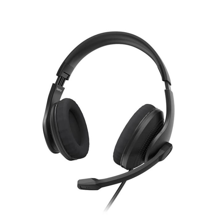 Hama - Hama Headset PC Office Stereo Over-Ear HS-USB300 V2 - Svart