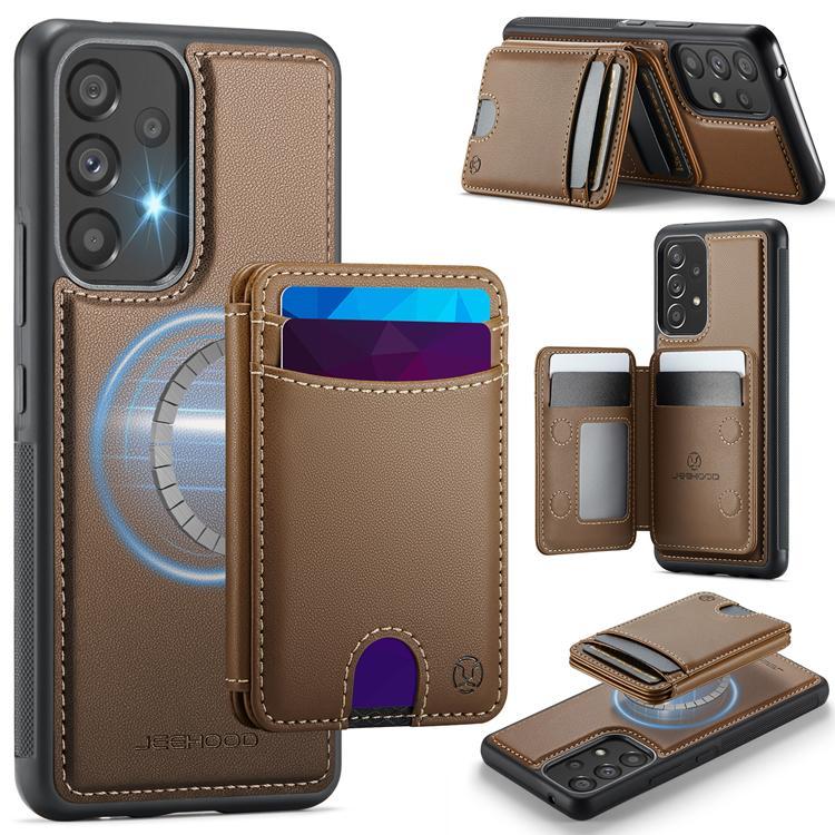 JEEHOOD Samsung Galaxy A53 5G Mobilskal Konstläder - Brun | 2353 | AlltMobil