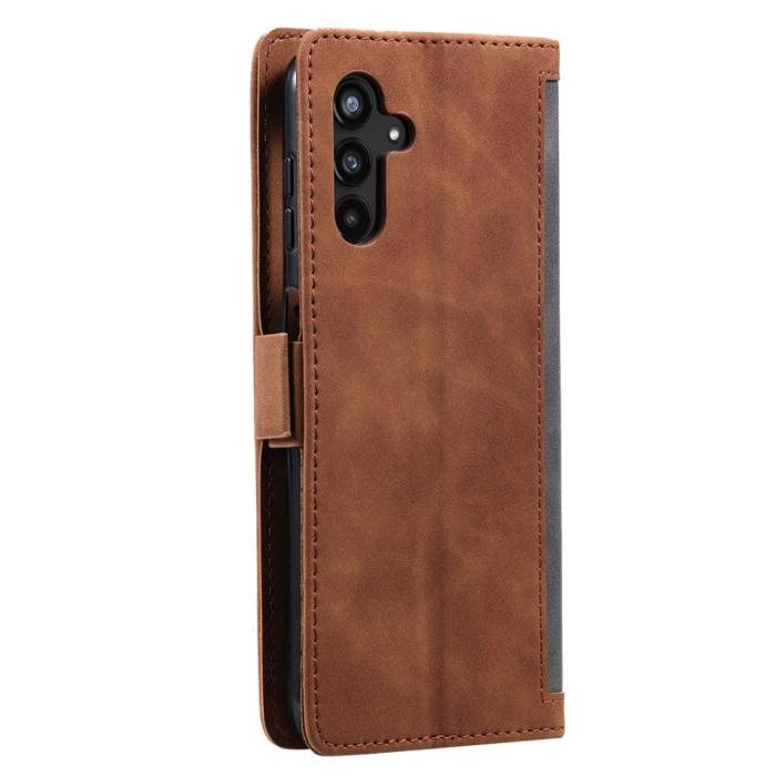 OEM - Samsung Galaxy S26+ Plånboksfodral RFID-Skydd Konstläder Ställ - Grå