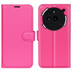 A-One Brand - Nothing Phone (3a) Pro Plånboksfodral Litchi Texture - Rosa