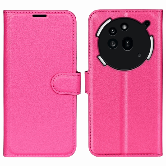 A-One Brand - Nothing Phone (3a) Pro Plånboksfodral Litchi Texture - Rosa