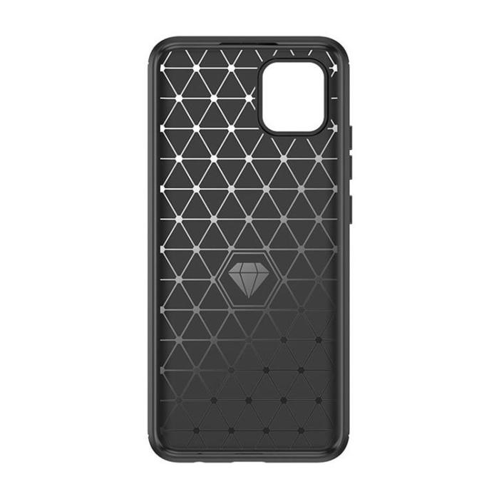 OEM - Carbon Flexible Skal Galaxy A03s - Svart