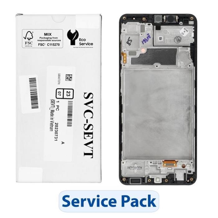 SpareParts - Galaxy A22 4G Skärm med LCD-display A225F Service Pack