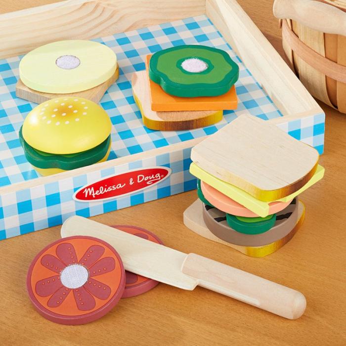 MND - MND Leksak Wooden Sandwich Making Play Set